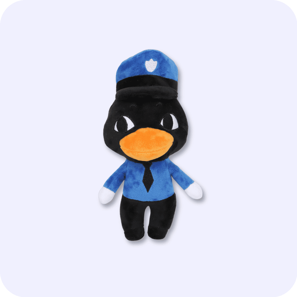 Cute Officer Duckman Animal Hospital Plush Cute Officer Duckman Animal Hospital Plush